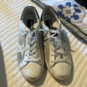 Golden goose tennis shoes. Worn once.